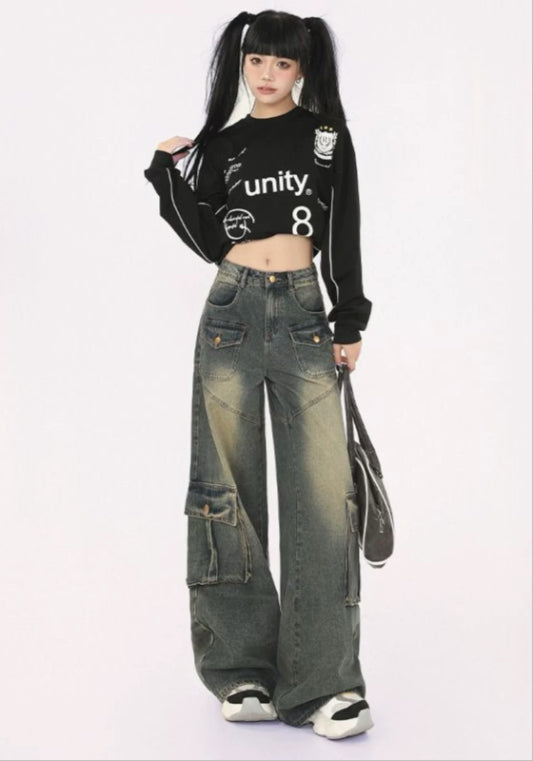 빈티지 워크웨어 데님 팬츠