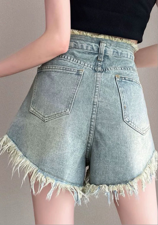 컷팅 디테일 데님 팬츠