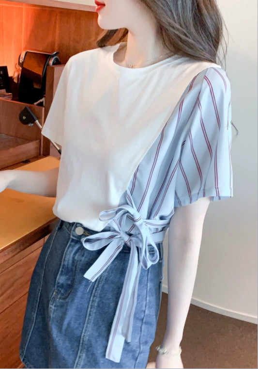 셔츠 배색 티셔츠