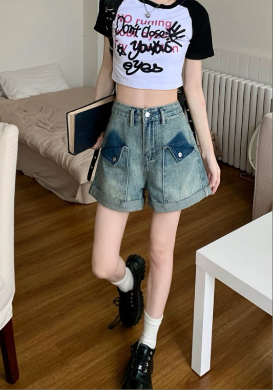 빅포켓 데님 팬츠