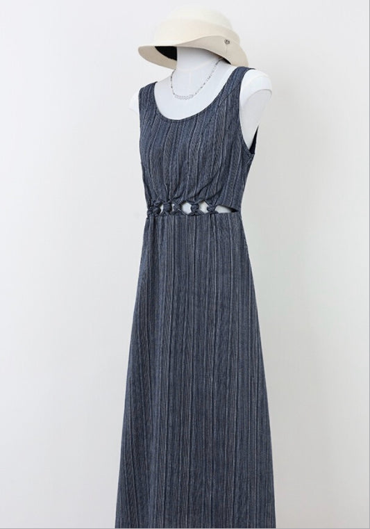 시스루 허리 조절 스커트