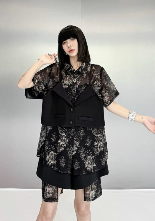 레이어드 텐셀 투피스