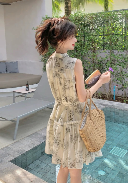 민소매 텐셀 원피스