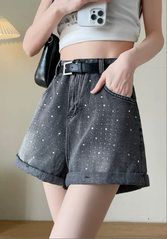 큐빅 데님 팬츠