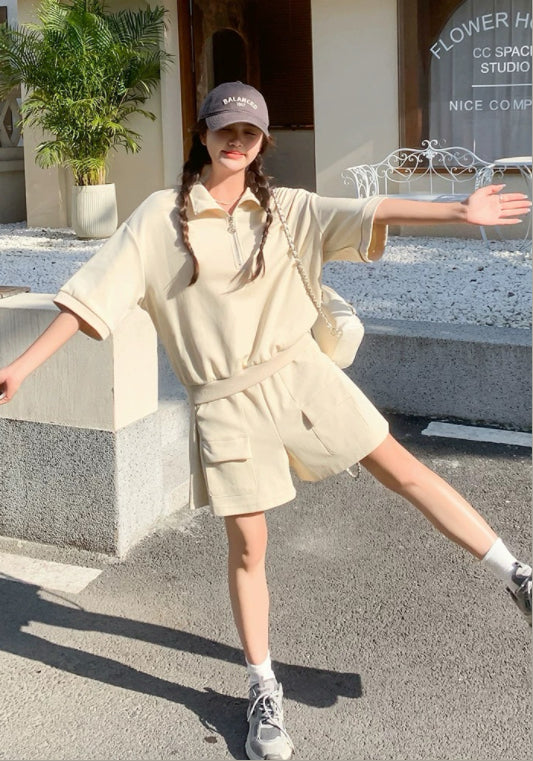 아이보리 캐주얼 투피스