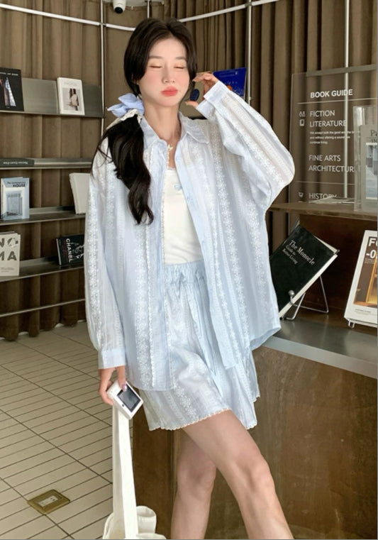 연블루 텐셀 투피스