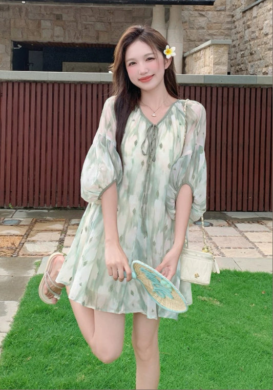 텐셀 연그린 원피스