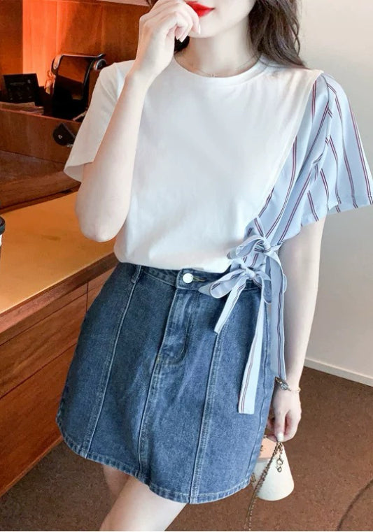 셔츠 배색 티셔츠