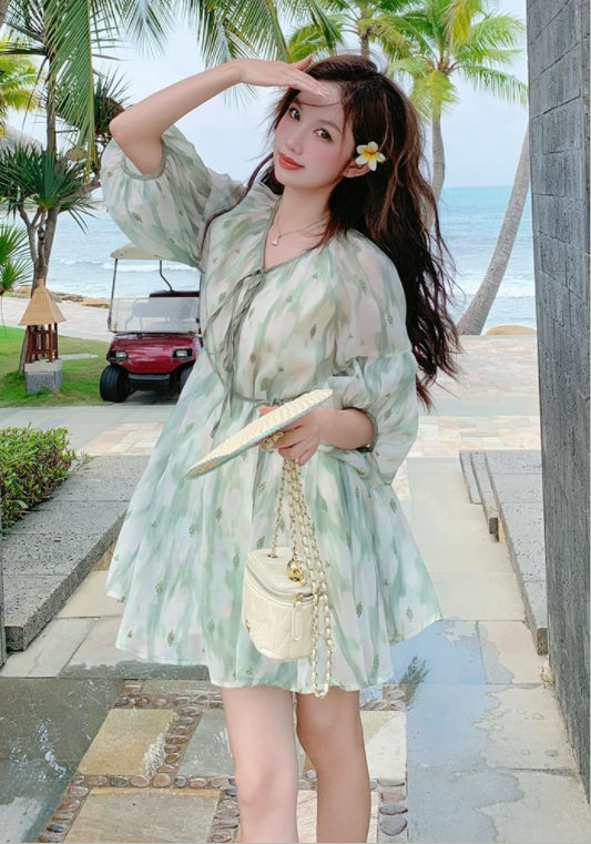 텐셀 연그린 원피스