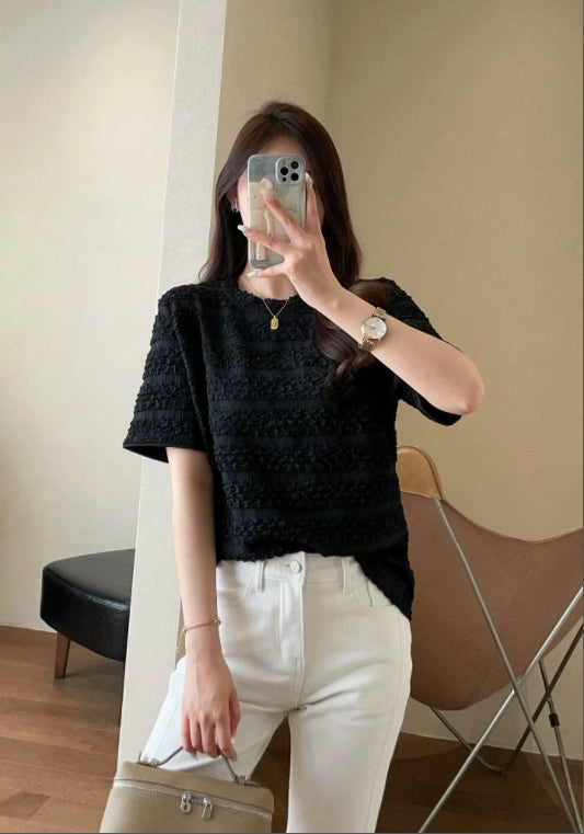 트위드 텍스처 상의