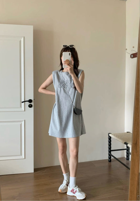 그레이 베스트 원피스
