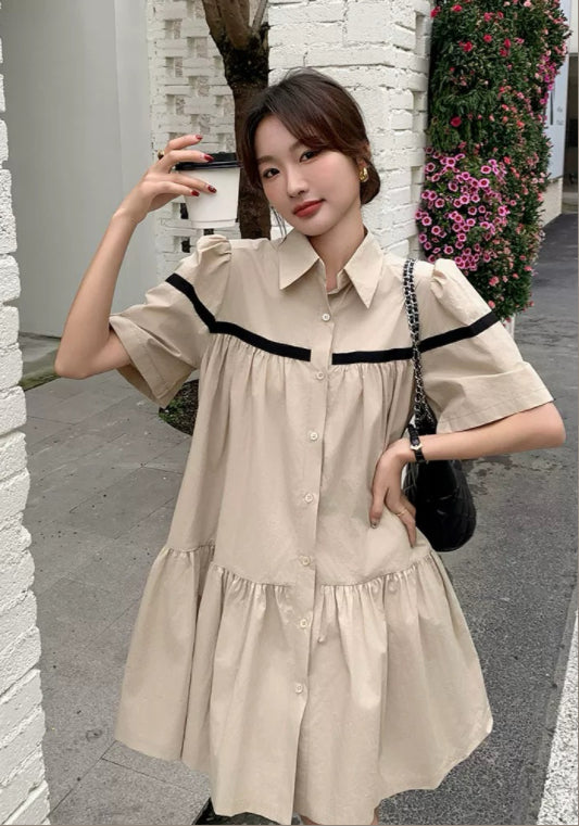 카키 원피스