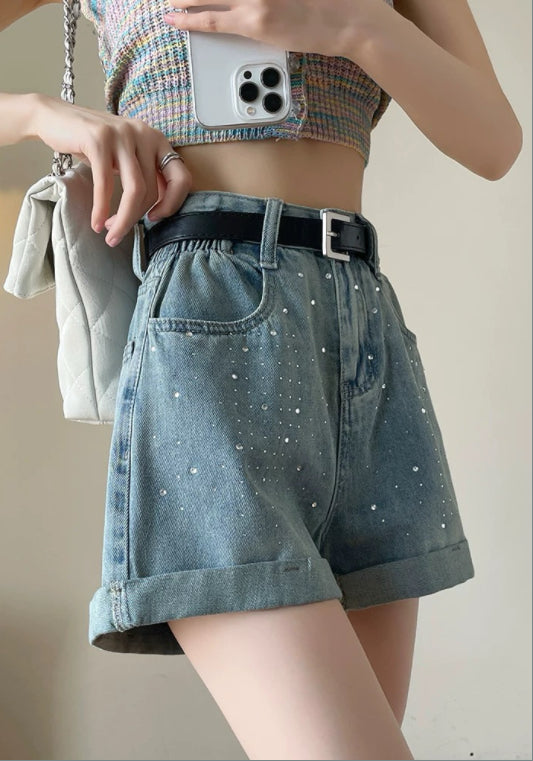 큐빅 데님 팬츠