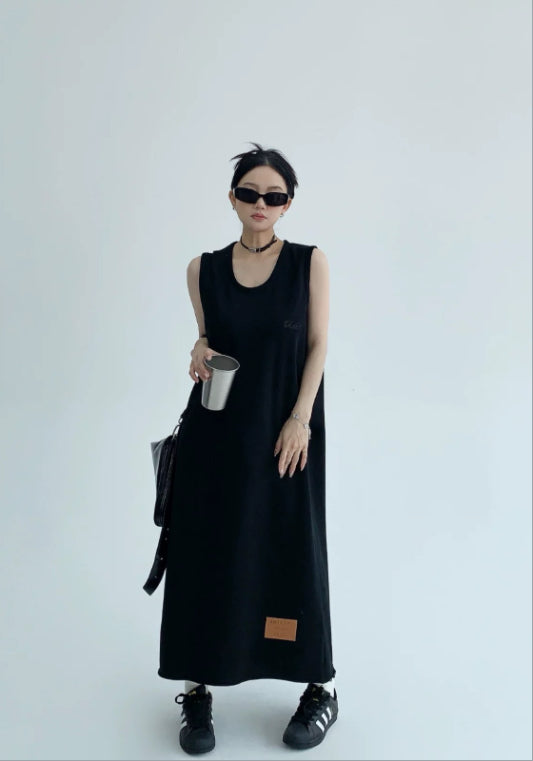 루즈핏 베스트 원피스