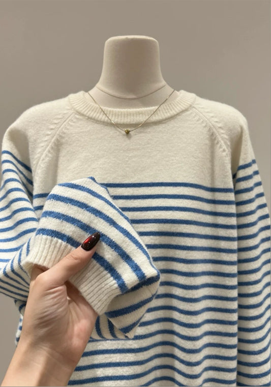 루즈핏 스트라이프 탑