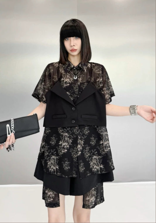 레이어드 텐셀 투피스