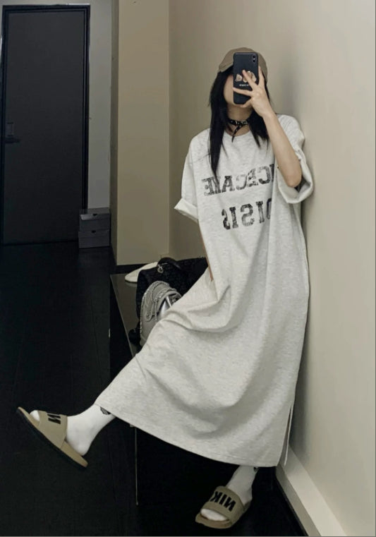 영문 티셔츠 원피스