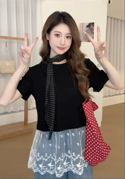 레이스 트리밍 탑