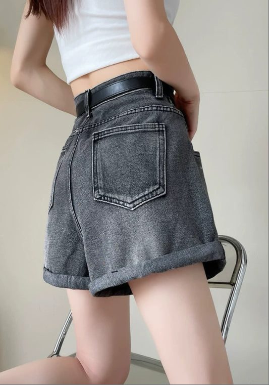 큐빅 데님 팬츠