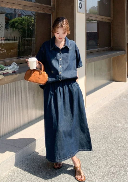 데님 세트업 원피스
