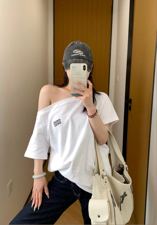 오프숄더 티셔츠