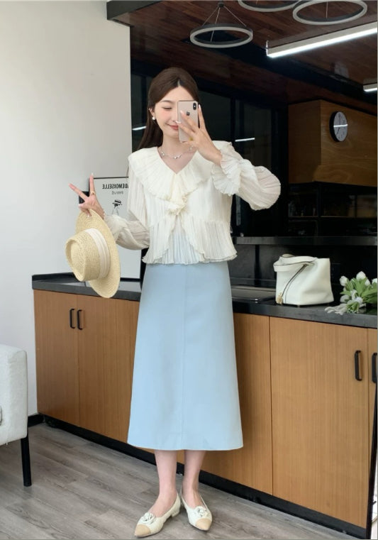 디자이너 스타일 텐셀 블라