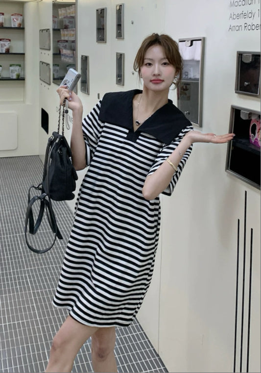 세일러카라 스트라이프 스커트