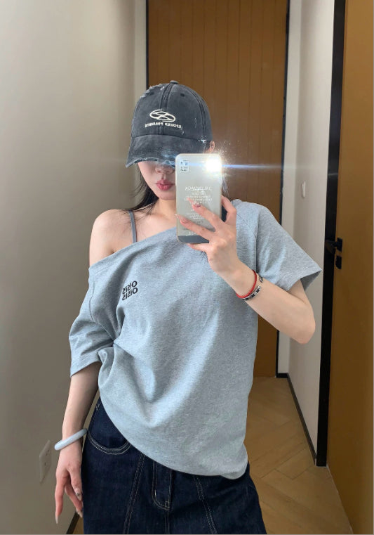 오프숄더 티셔츠