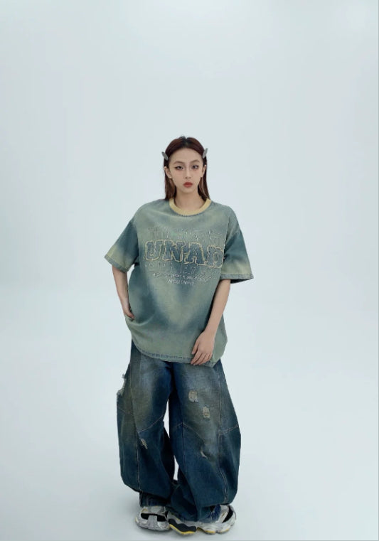 빈티지 타이다이 티셔츠