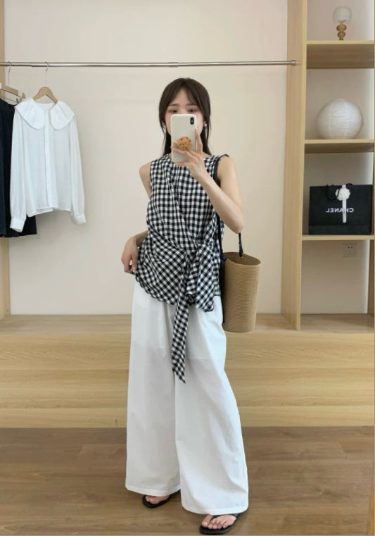 체크 허리 조절 베스트