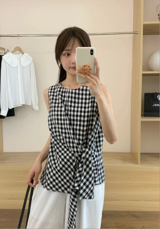 체크 허리 조절 베스트