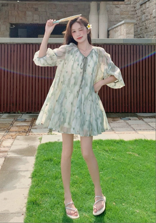 텐셀 연그린 원피스