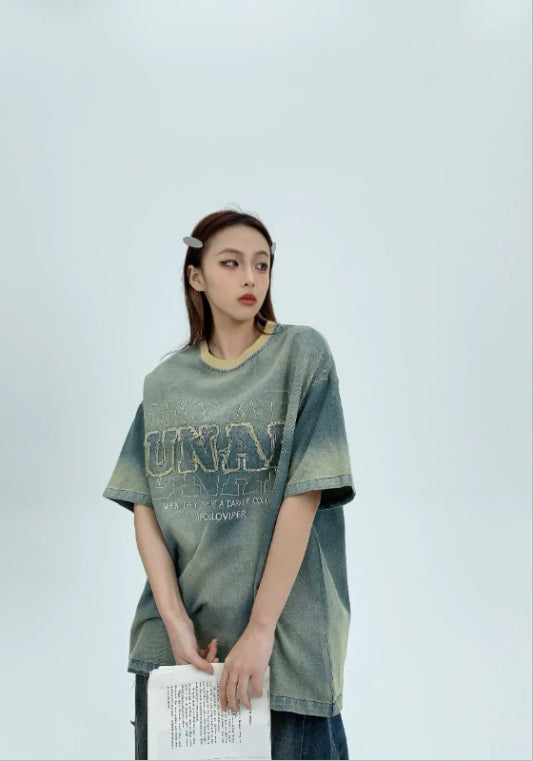 빈티지 타이다이 티셔츠