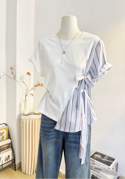 셔츠 배색 티셔츠