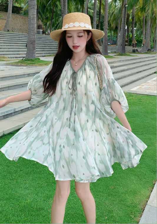 텐셀 연그린 원피스