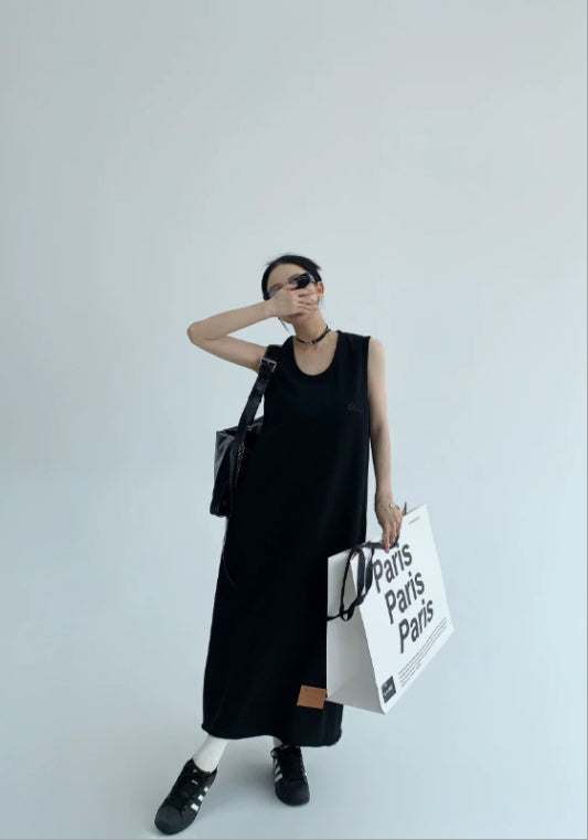 루즈핏 베스트 원피스