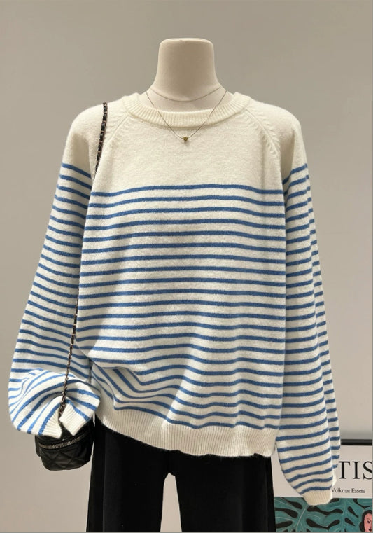 루즈핏 스트라이프 탑