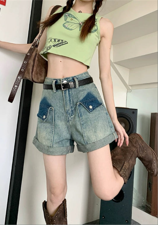 빅포켓 데님 팬츠