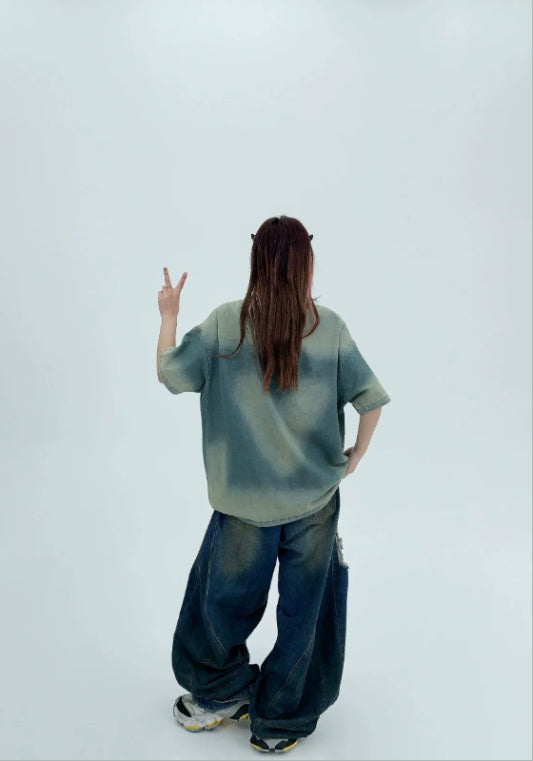 빈티지 타이다이 티셔츠