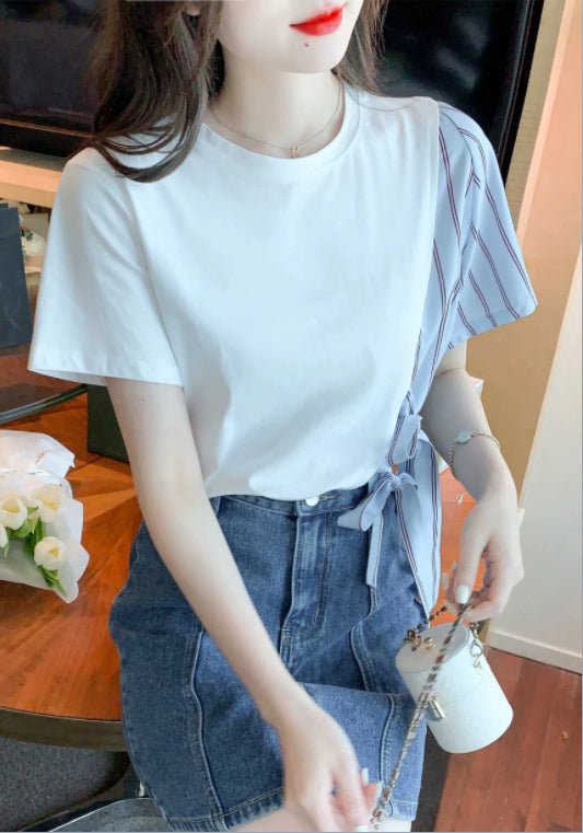 셔츠 배색 티셔츠