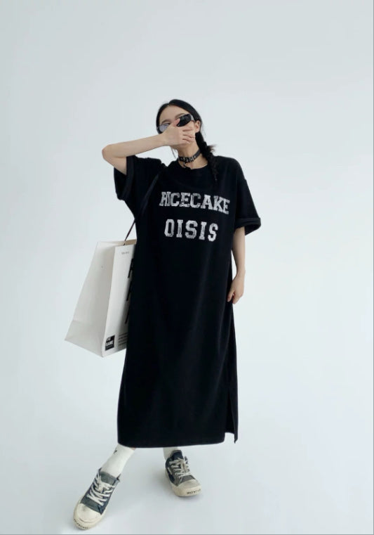 영문 티셔츠 원피스